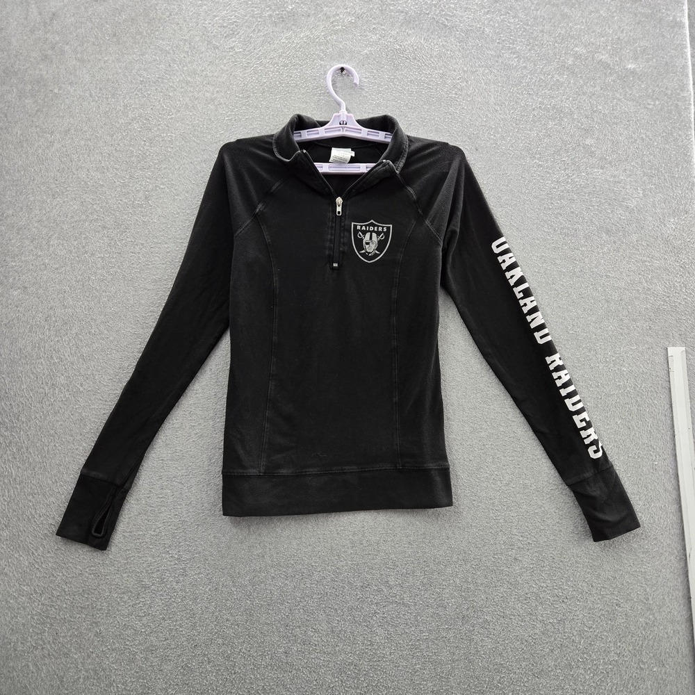 Las Vegas Raiders Women Sweatshirt S/P Black‎ Victoria's Secret PINK Team Logo